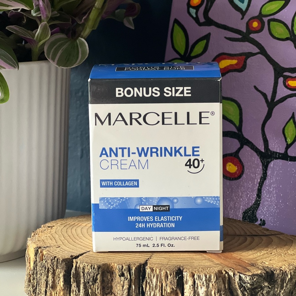 Marcelle Anti-Wrinkle Cream 40+ with Collagen - Bonus Size 75 mL